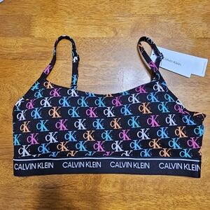 Calvin Klein Multicolor Logo Bralette